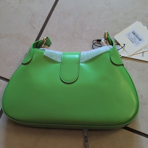 NWT Sandro Sweet Janet Chain Bag Vert Pomme Apple Green - Picture 4 of 13